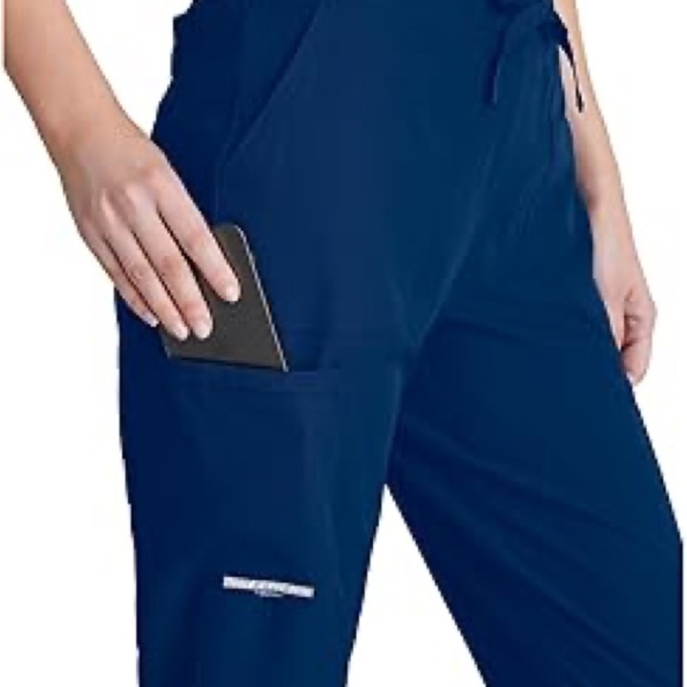 NWT- Skechers by Barco Vitality Charge Scrub Pants in navy blue. - Picture 7 of 15